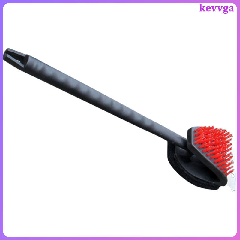 แบบพกพาสีดํา PP Grill Scraper ที่มีประสิทธิภาพแปรงทําความสะอาดบาร์บีคิวอุปกรณ์เสริมเครื่องมือ kevvga