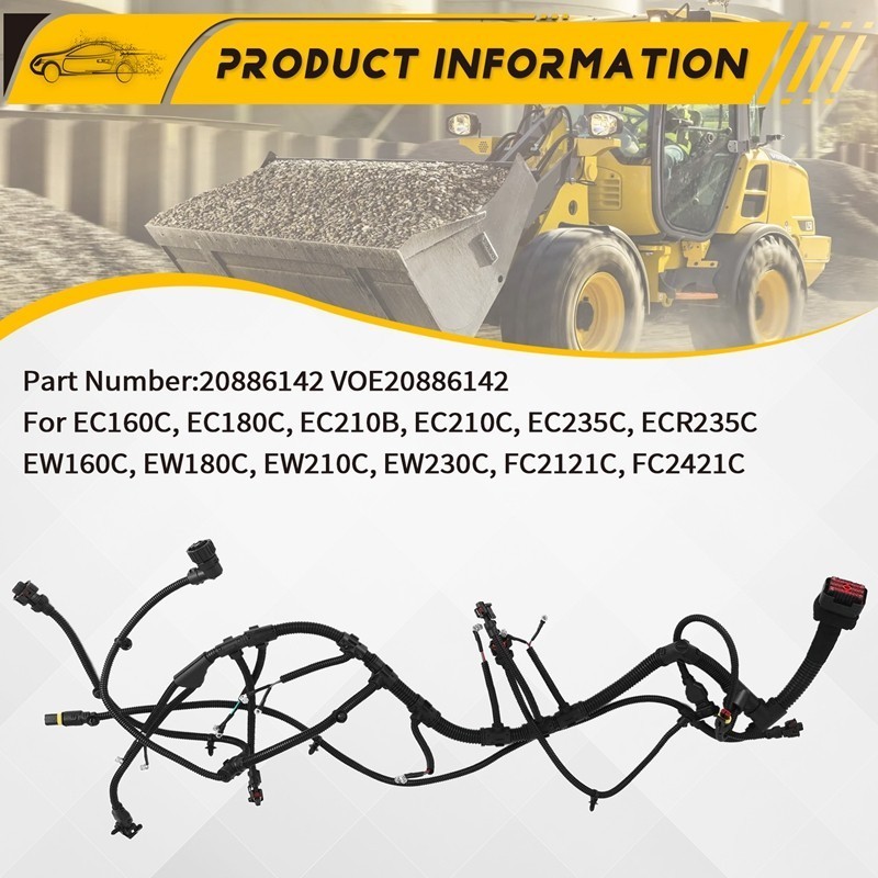 สายรัดสายไฟเครื่องยนต์ 20886142 สําหรับ Volvo EC160C EC180C รถขุด L60F L70F L90F รถตักล้อ VOE2088614