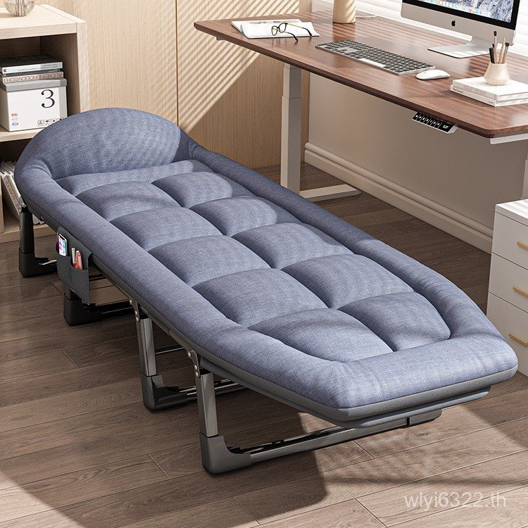 Camp Bed Recliner สํานักงานแบบพกพาบริษัทเตียงพับมาพร้อมกับ j Nap Simple Lunch Break ครัวเรือนเดี่ยว 