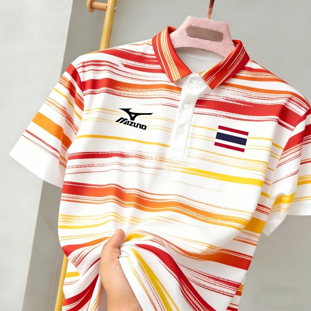 เสื้อโปโลมิซูโน่สำหรับแบดมินตันและทีมชาติ เหมาะสำหรับทุกเพศ สวมใส่ได้ในโอกาสพักผ่อนและออกกำลังกาย ราคา ถูกที่สุด ดีลบีเคเค แกลเลอรีภาพที่ 3