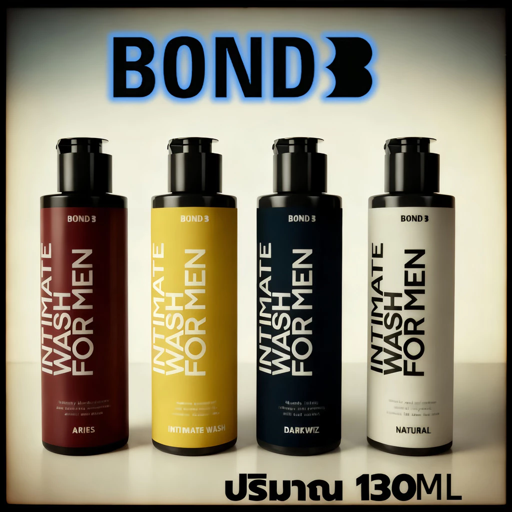 BONDน้ำยาทำความสะอาดจุดซ่อนเร้นชาย Intimate Wash For Men 130ml สูตรอ่อนโยน ลดกลิ่นไม่พึงประสงค์ เพิ่มความมั่นใจ ใช้ได้ทุ