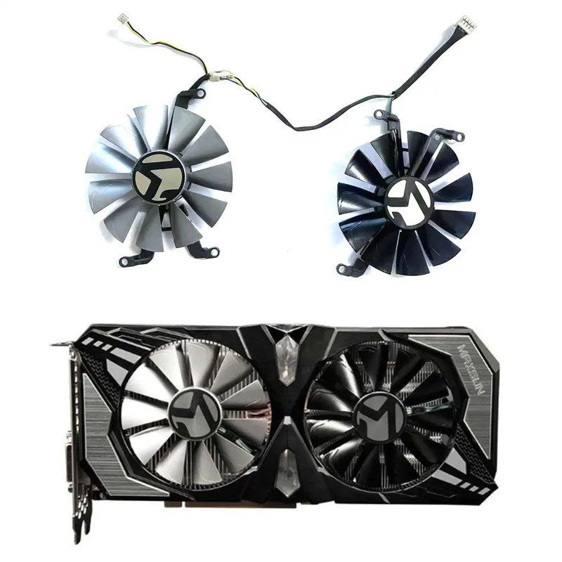 ใหม่ 85 มม.4PIN RTX2060 GPU พัดลมสําหรับ Maxsun GeForce RTX 2060 SUPER GTX1660S GTX1660 การ์ดพัดลม
