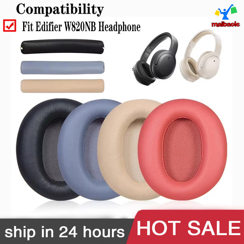 แผ่นรองหูฟังหูฟังสําหรับ Edifier W820NB Free Pro Earpads หูฟังเบาะรองนั่ง เปลี่ยนแถบคาดศีรษะ Earpbuff Ear Cushion pads