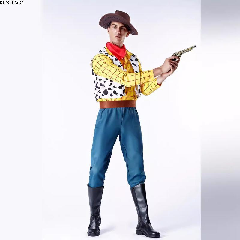 ของเล ่ นฮาโลวีนคอสเพลย ์ เรื ่ องราวผู ้ ใหญ ่ เด ็ ก Woody เครื ่ องแต ่ งกายคาวบอย Cowgirl ชุด Ca