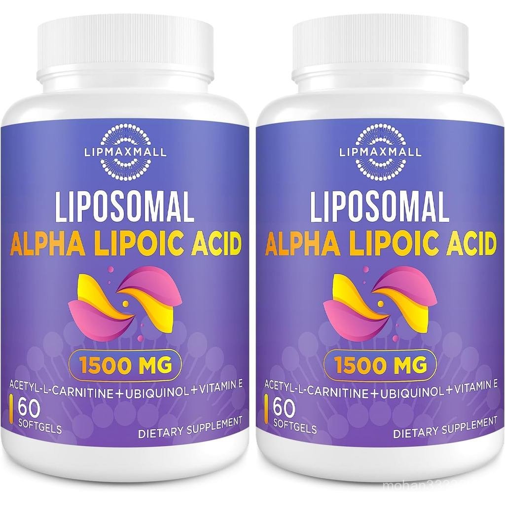 Lipmaxmall Liposomal Alpha Lipoic Acid 1500mg - พร้อม Acetyl-L-Carnitine 900mg & Vitamin E 15mg,ALA 