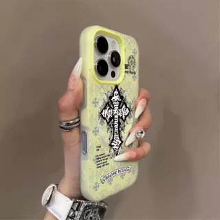 เคสเจลลี่แม่เหล็กลายแบรนด์อินเทรนด์สองในหนึ่งเดียวเหมาะสำหรับ iPhone 17/16/15/13/14/X/15/16/14 เพื่อป้องกันการล้ม