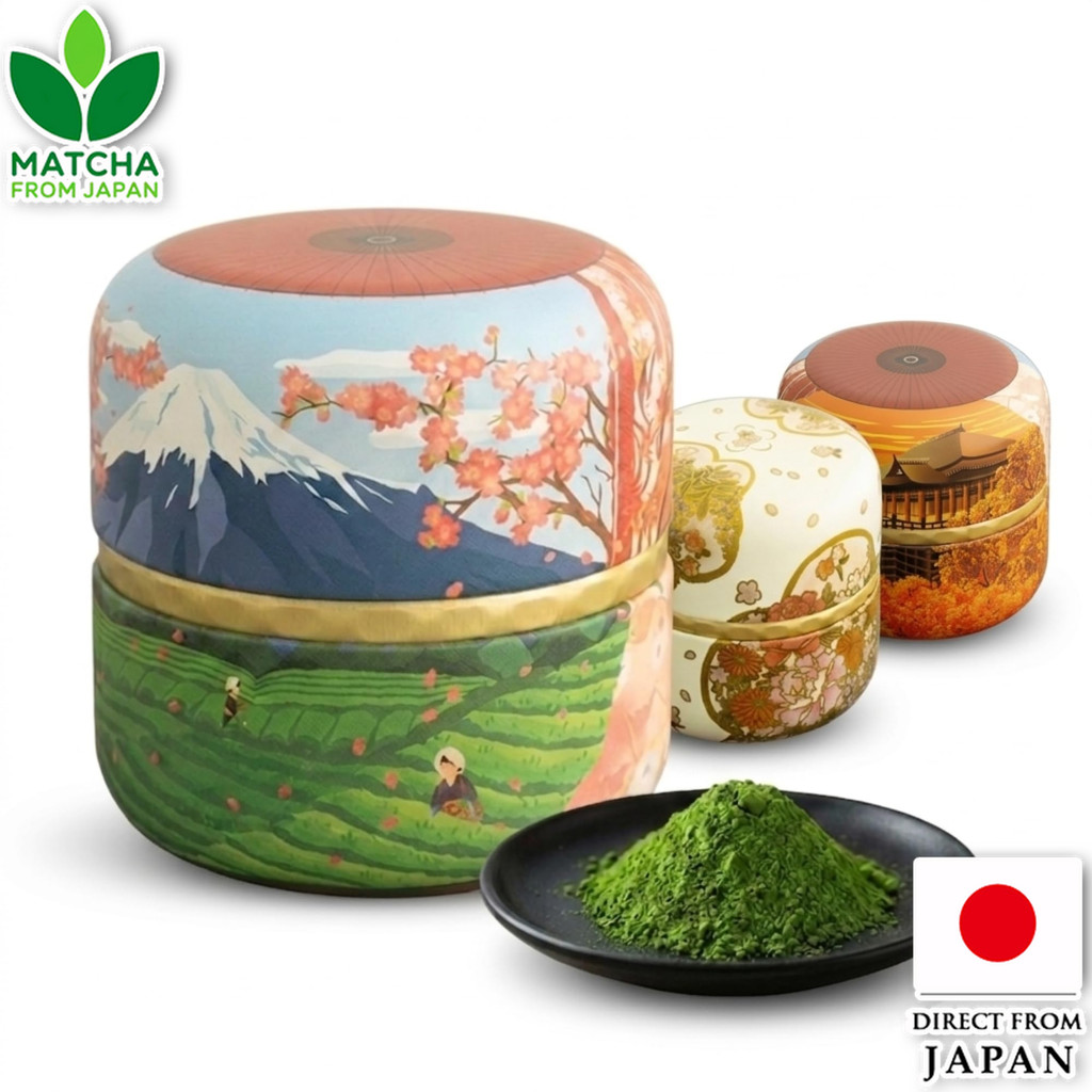 Ujien Uji Matcha UMP-16 Kyoto Matcha Powder For Tea Ceremony And Sweets Gift Can