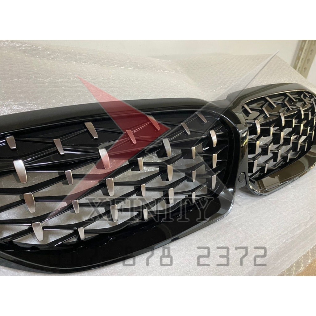 กระจังหน้า BMW 3 Series G20 - สีดํา / Chrome Diamond Styleauto parts ของแต่งรถ