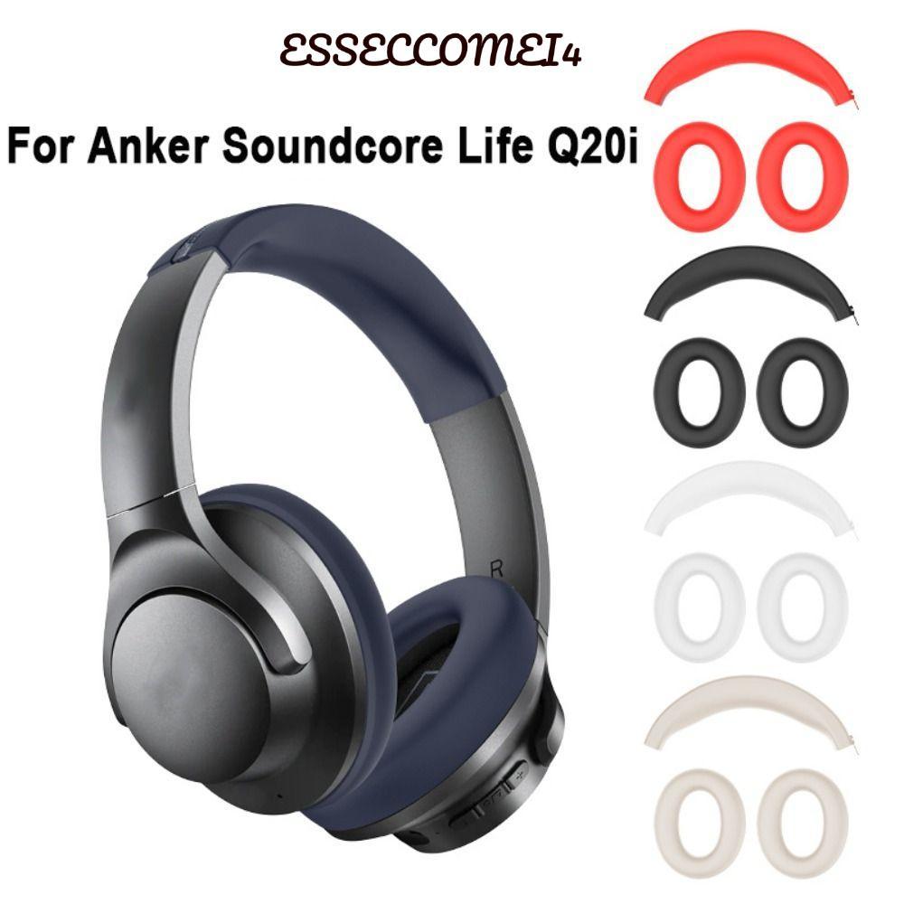ESSECCOMEI4 ฝาครอบป้องกัน,อุปกรณ์เสริมหูฟังแผ่นรองหูฟัง,ชุดหูฟังซิลิโคน Earmuff แถบคาดศีรษะสําหรับ A