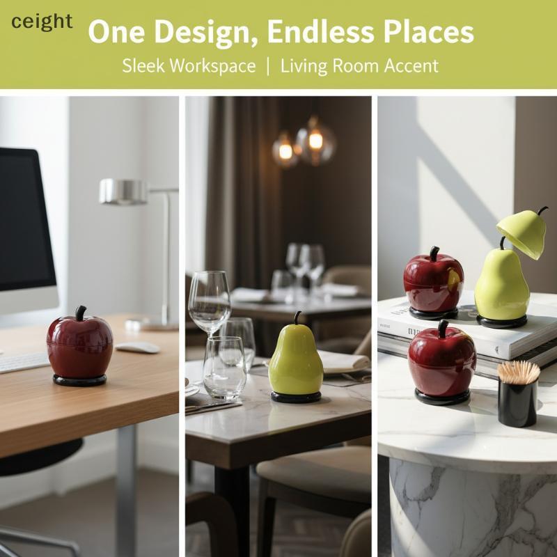[ceight] Shape Toothpi Holders High Value Home Peace and Joy Jewelry, Floss Storage TH
