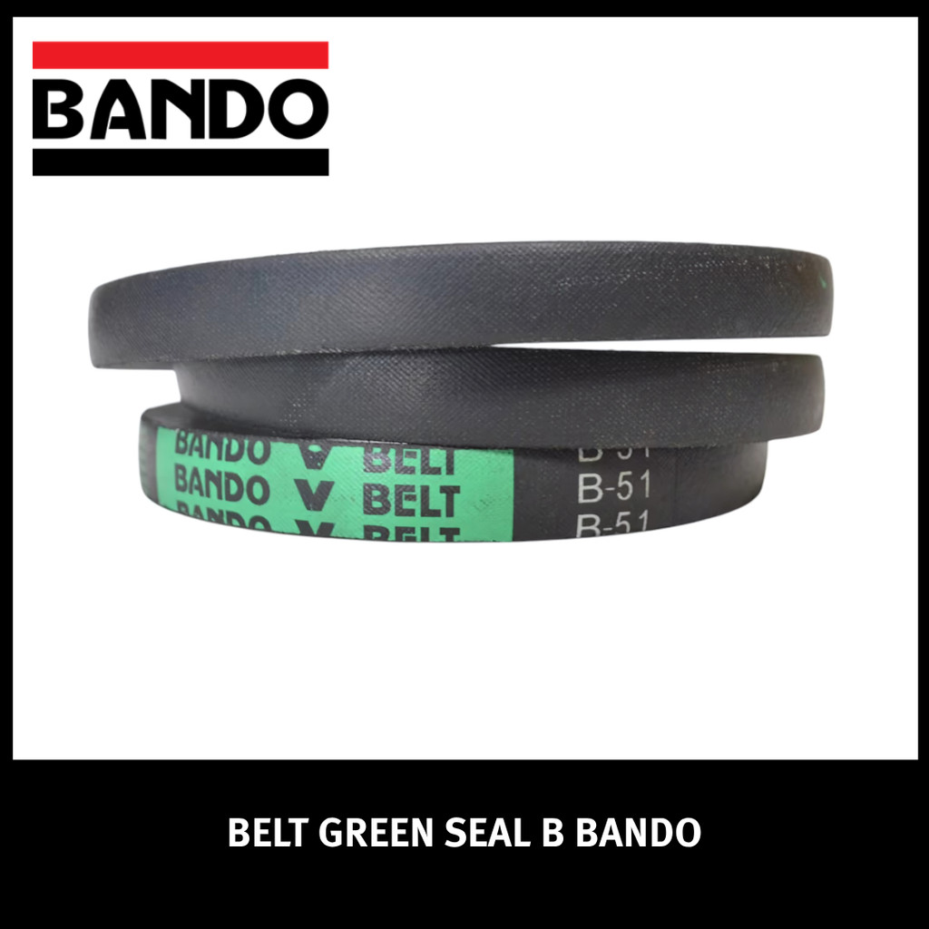 VANBELT FANBELT VBELT BELT B123 BANDO BELT GREEN SEAL B TYPE BELT GREEN SEAL B TYPE B-123 FAN BELT