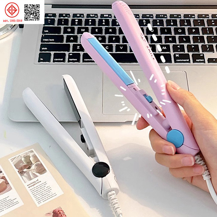 [1 แถม 1]เครื่องหนีบผมขนาดเล็ก ที่หนีบผมพกพา ที่ม้วนผม 2in1 ที่หนีบผมมินิ Mini Hair straightener