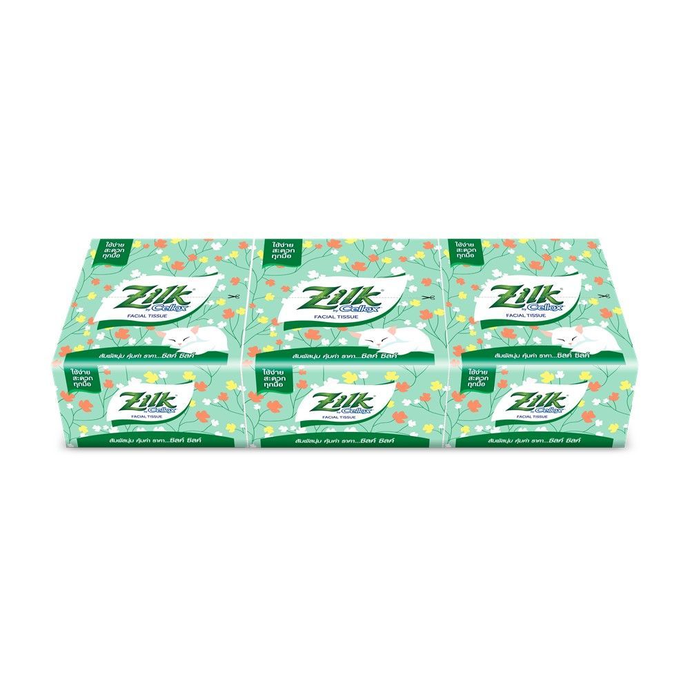 [สินค้าส่งด่วน] ซิลค์กระดาษป๊อบอัพ86แผ่น แพ็ค3 ZILK POP UP 86 SHEET PACK 3