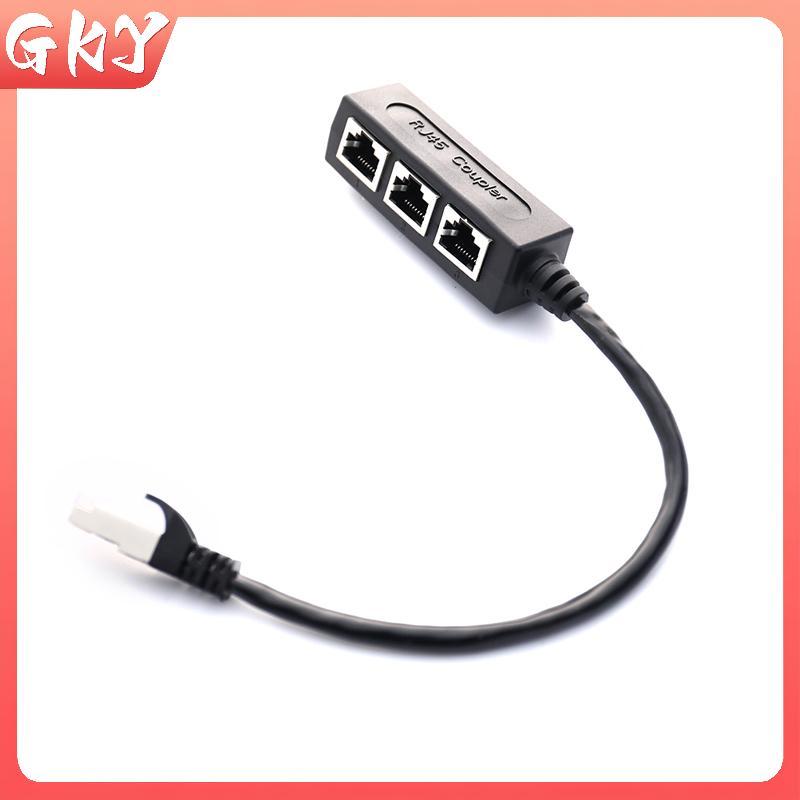 GKY RJ45 Splitter LAN Ethernet Network RJ45 Connector Splitter Adapter Cable GKY