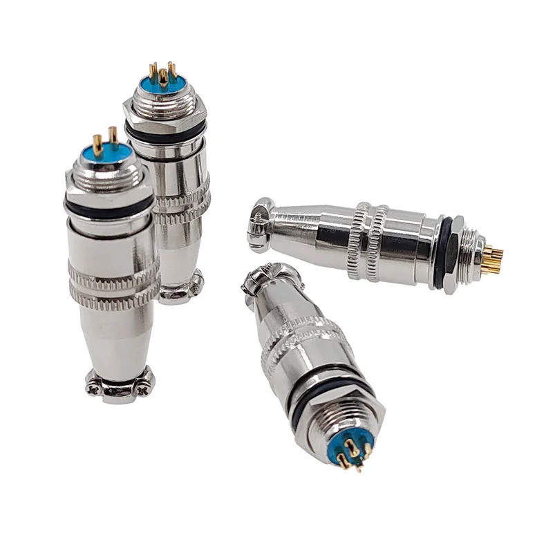 XS8 XS9 XS10 Connector Push-Pull Circular Quick Connector 2pin3pin4pin5pin Gold Plated Contact ปลั๊ก