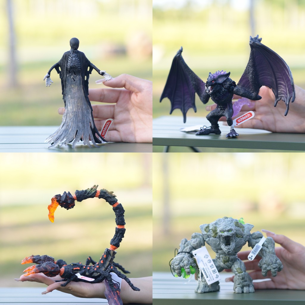 ของแท้เยอรมัน Schleich schleich Magic Series Stone Monster Lava Scorpion Ghost Firehawk Big Flying Dragon ของเล่น