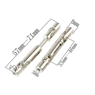 2 ชุด Zenithrc C64 C54 C64-1 C74-1 C84 C94 HB R1601 Series โลหะไดรฟ์เพลาเกียร์เพลาสําหรับ WPL C24 C34 C64-1 B14 B36 MN D90 MN99S อัพเกรด RC รถรถบรรทุก Accessoriement