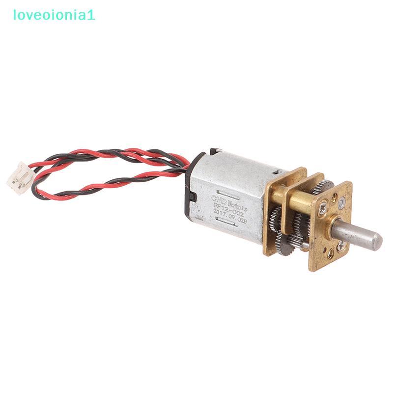 loveoionia1 DC 3V-12V 60RPM ความเร็วช้า Micro Mini N20 Full Metal Gearbox Gear Reducer Motor IA
