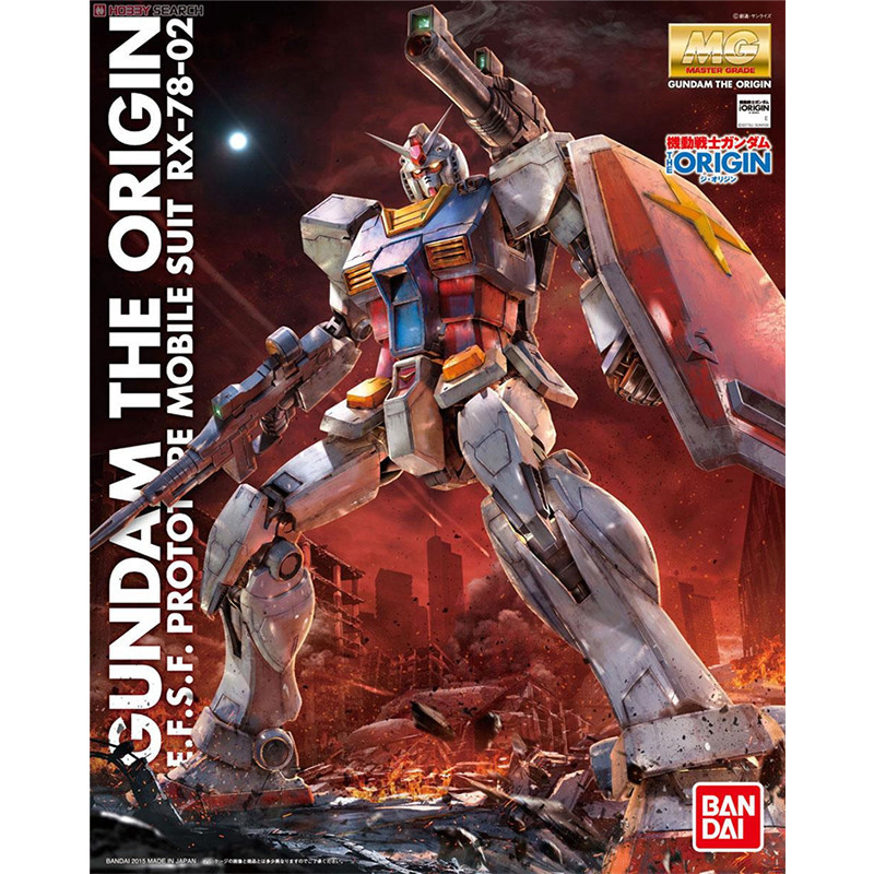 BANDAI MG 1/100 GTO MOBILE SUIT GUNDAM RX-78-02 GUNDAM THE ORIGIN โมเดลพลาสติก