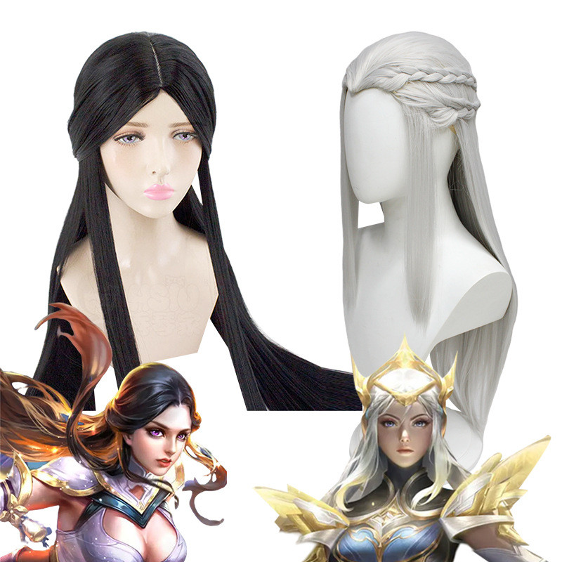 King AEKYUNG Zixia Fairy Cos Wig Zixia Fairy Same Long Hair High-Temperature Fiber Game Wig Peripher
