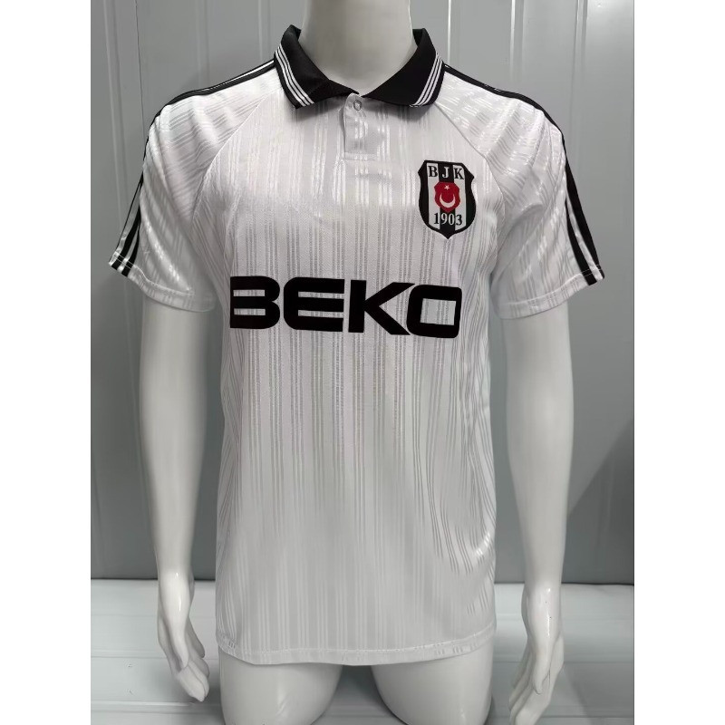 1996-97 BX CA Thars Home White Retro แขนสั้นคุณภาพสูงเสื้อฟุตบอล S-XXL