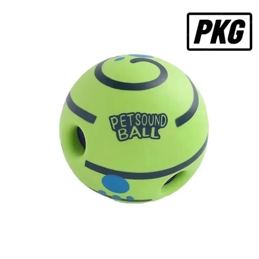 REPKG Wobble Wag Giggle Ball, Pet Squeakers ของเล่นสุนัขตลก, 2024 ไม่ต้องใช้แบตเตอรี่ปลอดสารพิษ Roll