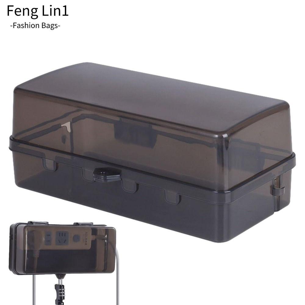 ฝาครอบตะกั่วส่วนขยายของ FLIN, กล่องปลั๊กกันขโมยพลาสติก, แบบพกพาป้องกัน Outlet กันน้ํา Weatherproof กล่องจัดการสายเคเบิลกลางแจ้ง