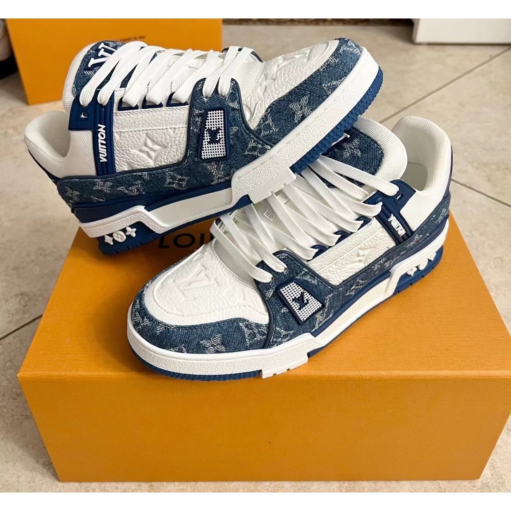 Lv Trainer รองเท้าผ้าใบทรงเตี้ยสําหรับทั้งชายและหญิง