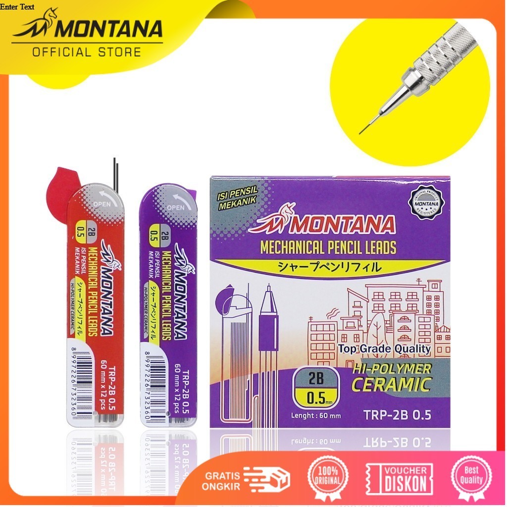 Montana Refill Pencil / Montana Mechanical Pencil Lead 0.5mm / TRP-2B 0.5