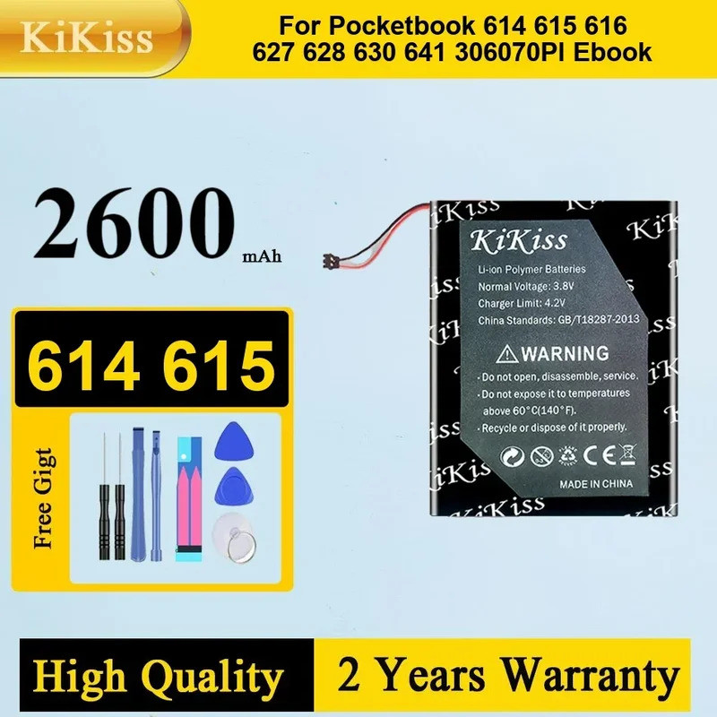 ใหม่ ใหม่ 306070PL 2000mAh 4G-15 4K-19 E-ink-Reader แบตเตอรี่สําหรับ PocketBook 614 615 616 624 626 