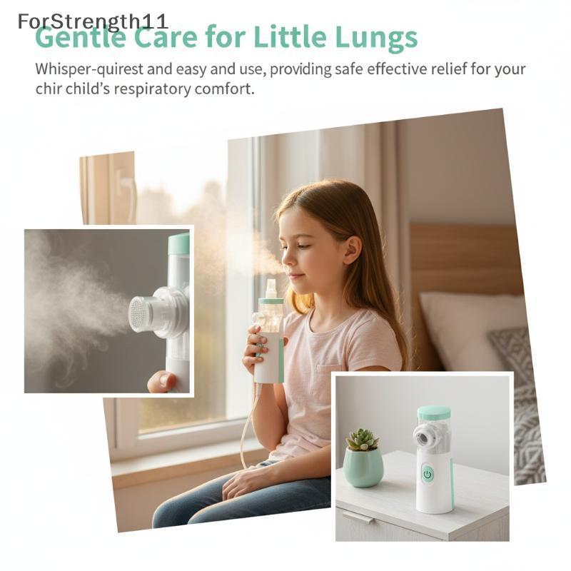 FO Mini Mesh Nebulizer Handheld Facial Steamer Silent Technology Humidifier สําหรับทําความสะอาดผิวลึ