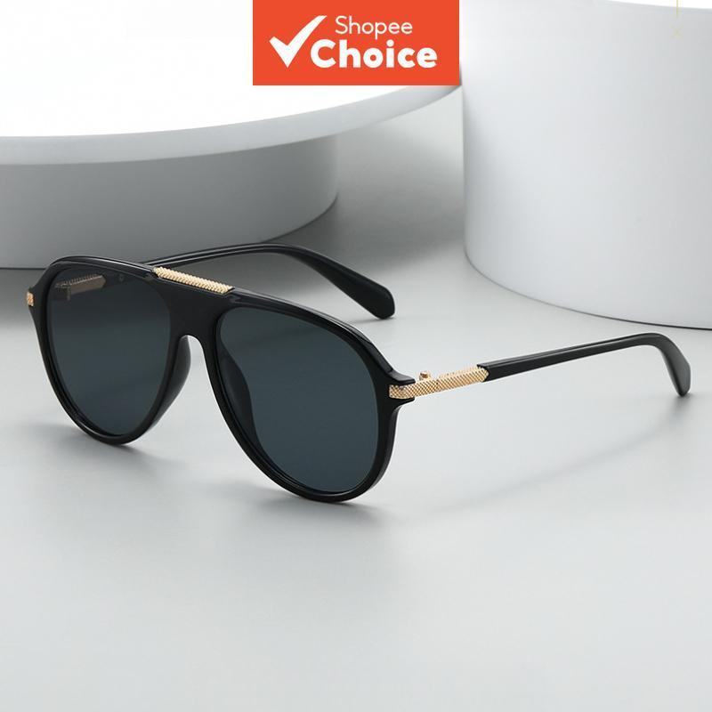แว่นกันแดด Classic Pilot Uv400 สําหรับผู้ชายผู้หญิง สไตล์ดีไซเนอร์หรูหรา เฉดสีฤดูร้อนการบินสบาย ๆ ทุกวัน