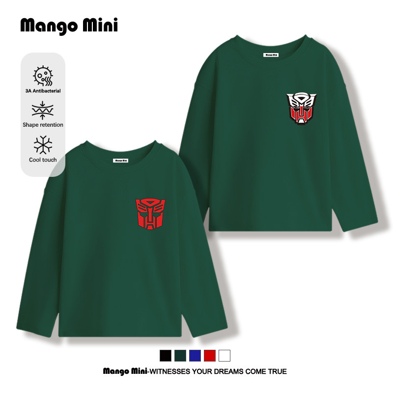 เสื้อแขนยาวเด็ก ทรานสฟอร์เมอร์ส Transformers เสื้อยืดสไตล์เกาหลีรุ่นใหม่ กันลม ลายการ์ตูน【จัดส่งจากประเทศไทย】