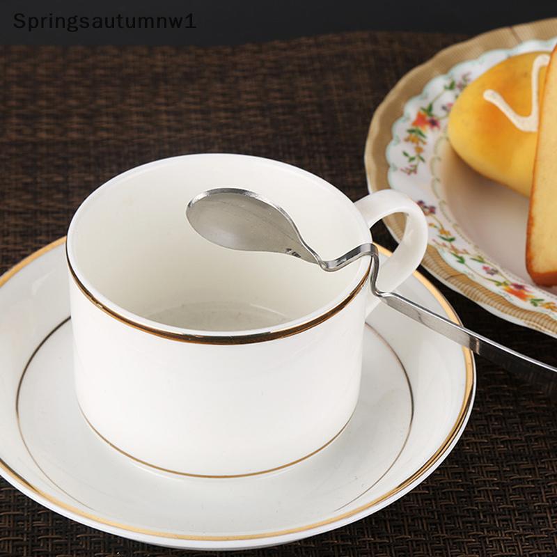 SPR ช้อนสําหรับขนมหวานชากาแฟช้อนสแตนเลสกวนช้อนขนมหวานบาร์อุปกรณ์ครัว Gadgets MNW