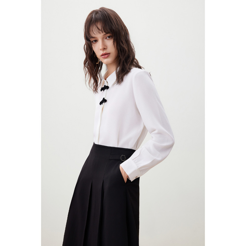 G2000 เสื้อเบลาส์สำหรับผู้หญิง ทรง Regular Fit รุ่น 5624110101 WHITE ราคา ถูกที่สุด ดีลบีเคเค แกลเลอรีภาพที่ 3