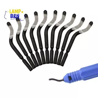 [ข&N] เครื่องมือลบคมด้วยเหล็ก 10 ชิ้น, เครื่องมือลบคมหัวโรตารี่ 360 องศาสําหรับโลหะเรซิ่นพลาสติก 3ง การพิมพ์ไม้ [ใหม่]