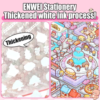 [Tirado Miniature ฉากคอลเลกชัน Series] คอลเลกชันฉากขนาดเล็กสติกเกอร์ PET สติกเกอร์กระดาษ Scrapbooking วัสดุสมุดภาพชุด