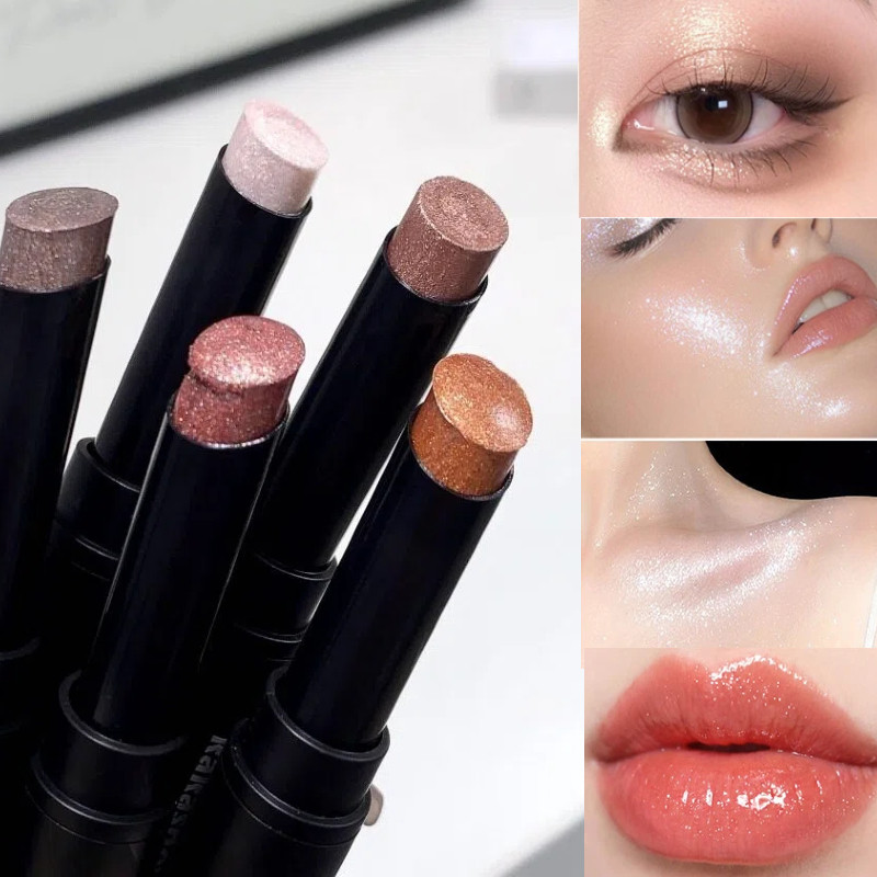 YZS Jelly Eyeshadow Stick Pearlescent Glitter Contour Highlight Eyeshadow Beginner Lazy Highlight Mu