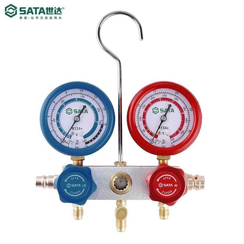 Shijia r134a ฟลูออไรด์ Plus Refrigerant Fluoride Gauge สารทําความเย็นเครื่องปรับอากาศเครื่องวัดความด