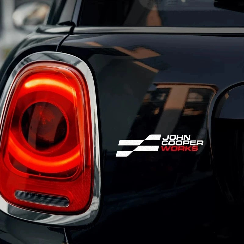 เหมาะสําหรับ MINI JCW โลโก้ที่กําหนดเองสร้างสรรค์รถสติกเกอร์ใหม่ JCW สติกเกอร์หน้าต่างสติกเกอร์ตกแต่