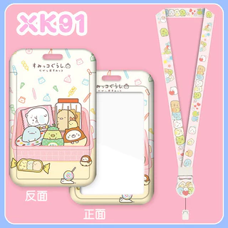 Sumikkogurashi ที่ใส่บัตรรถบัสแบบยืดหดได้ ที่ใส่บัตรป้าย ป้ายชื่อ ที่ใส่บัตรประจําตัว#FT99