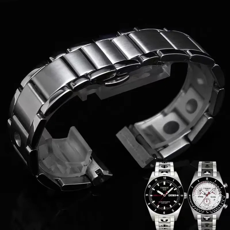for Tissot 1853 PRS516 T91 T021 Watch Strap Solid Stainless Steel High-end Quality Watch Bracelet Wa