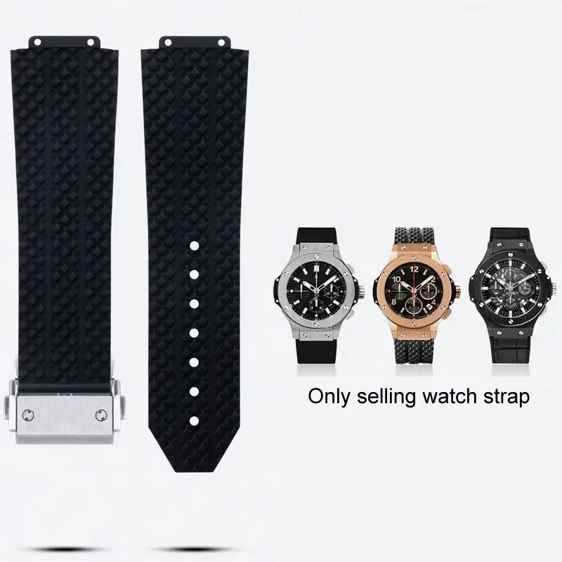 Watch Strap For HUBLOT BIG BANG Silicone  Waterproof Men's Watch Band Wristband  Accessories Rubber 