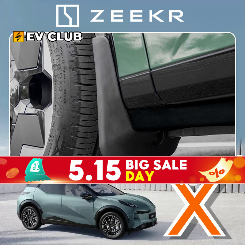Zeekr 001 เหมาะสําหรับ zeekr x Mudguard ชิ้นส่วนดัดแปลงรถด้านหน้าด้านหลังล้อแผ่นป้องกันอุปกรณ์ตกแต่ง