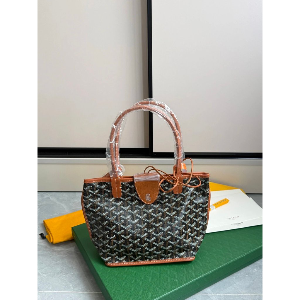 Original Order คุณภาพ Matching Full Set บรรจุภัณฑ์ Goyard กระเป๋า Goyard ฟันสุนัขใหม่ mini tote สองด