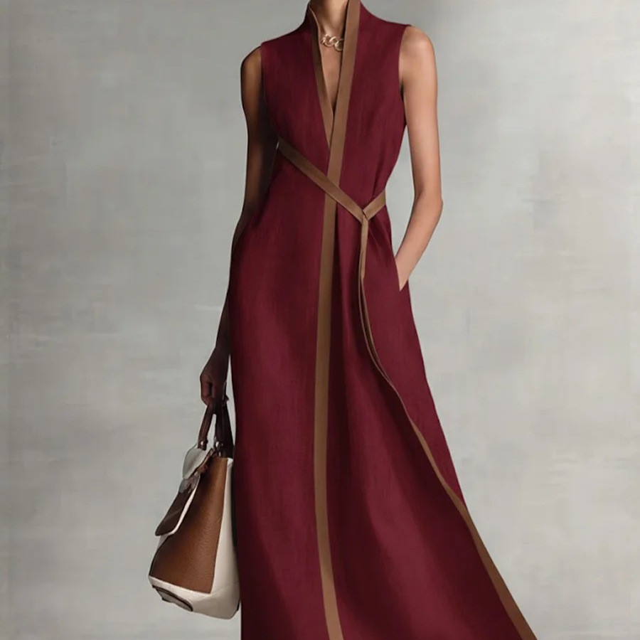 [ข้อเสนอพิเศษจํากัดเวลา] Spike Western Style High-Quality Womens Clothing 26 Spring Womens Clothing Pure Color Net Version Classy Minimalist Atmospheric Contrast Color Sleeve Stand-U