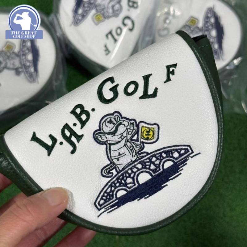 LAB OZ1 ฝาครอบไม้กอล์ฟหูคู่ครึ่งวงกลมพัตเตอร์ฝาครอบแม่เหล็กหนา PU วัสดุ Club ฝาครอบป้องกัน