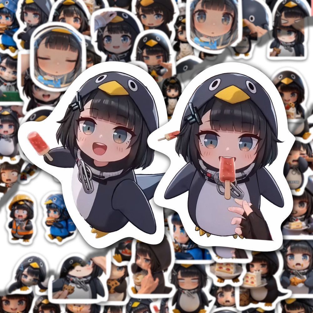 102 ชิ้นเกม Arknights: Endfield Gugu Gaga Penguin Administraator สติกเกอร์เด็ก DIY โน้ตบุ๊คสเก็ตบอร์ด Decals สติกเกอร์ของเล่น