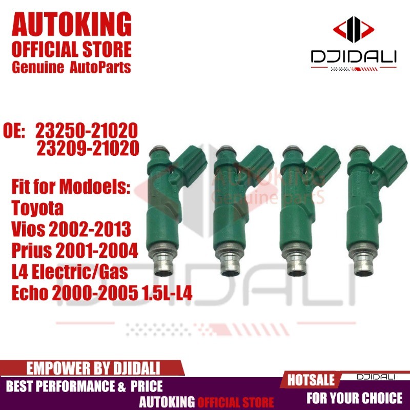 หัวฉีดน้ำมันเชื้อเพลิง สำหรับ Toyota Vios ปี 2002-2013 Echo 2000-2005 Prius 23250-21020 23209-21020