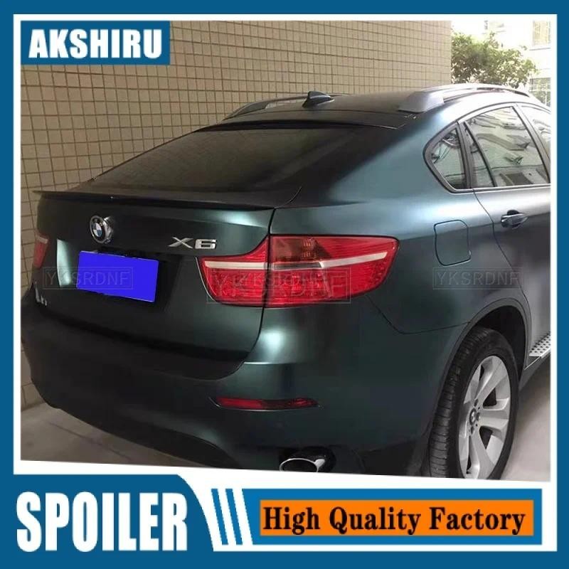 คุณภาพสูง ABS จัดแต่งทรงผม X6 E71 ด้านหลังสปอยเลอร์ Trunk Wing สําหรับ BMW X6 E71 M-Performance สไตล
